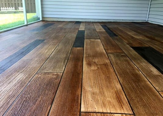 Wood Stamped Concrete